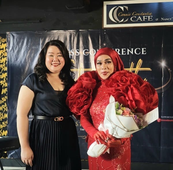 Imaniar saat jumpa pers peluncuran lagu Strength