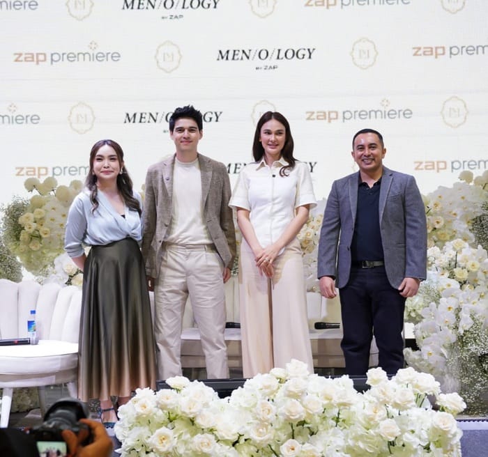 Luna Maya dan Maxime Bouttier di acara Press Loverence Official Launching Brand Ambassador ZAP Premiere and MEN/O/LOGY by ZAP