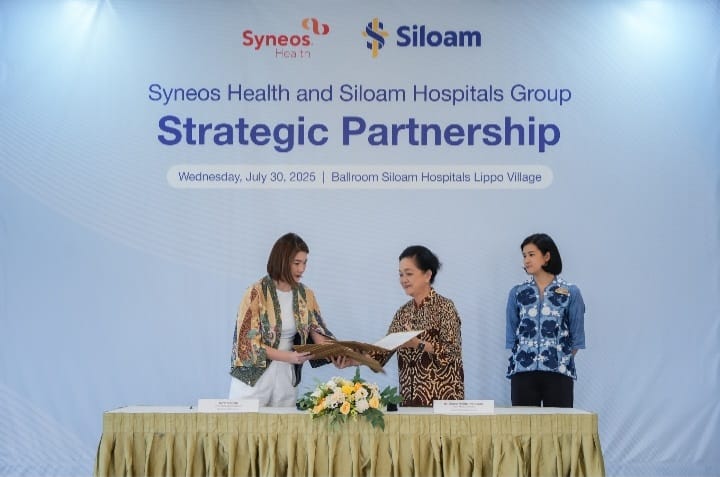 Penandatanganan MoU kerja sama Siloam Hospitals Group dan Syneos Health di Tangerang, Banten, Rabu (30/7/2025). (Foto - Siloam Hospitals)