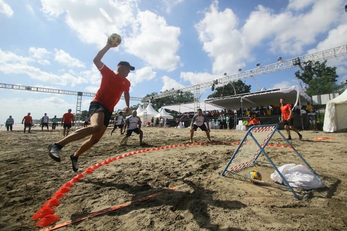 Ajang 3rd World Beach Tchoukball Championships 2025 akan digelar pada 7-10 Agustus 2025 di Pantai Seminyak, Bali. (Foto - Umar Widodo)