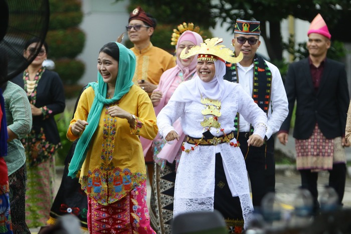 Kemeriahan acara syukuran Ulang Tahun ke-63 Yayasan Kesehatan Sumber Waras (YKSW) yang menaungi Rumah Sakit Sumber Waras di Jakarta, Minggu (17/8/2025). (Foto - Umar Widodo)
