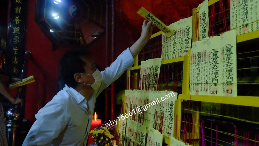 Upacara sembahyang Cioko di Vihara Dharma Sakti /Klenteng Kim Tek Le, Petak Sembilan, Glodok, Jakarta Barat, Sabtu (6/9/2025). (Foto - Herman Wijaya)