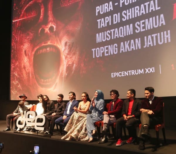 Acara press screening film Jembatan Shiratal Mustaqim di Epicentrum XXI, Kuningan, Jakarta Selatan, Rabu (1/10/2025). (Foto - Rezagrapher)
