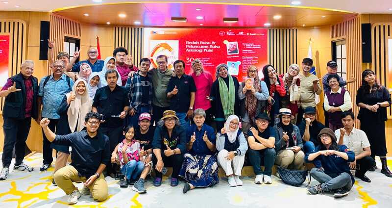 Acara Bedah Buku Puisi Film Kebangkitan di Taman Ismail Marzuki (TIM), Menteng, Jakarta Pusat, Senin (29/9/2025). (Foto - Istimewa)