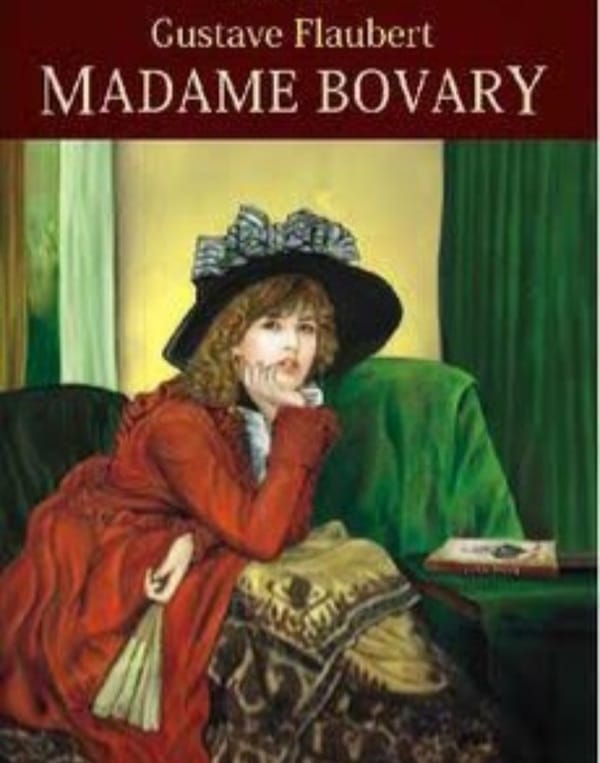 Novel Madame Bovary karya Gustave Flaubert.