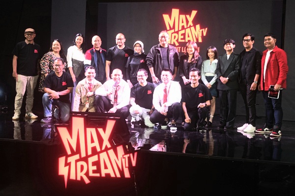 Peluncuran MAXStream TV dan serial Agent 0812 di M-Bloc Space, Jakarta Selatan, Jumat (13/2/2026). (Foto - Nur Ichsan)