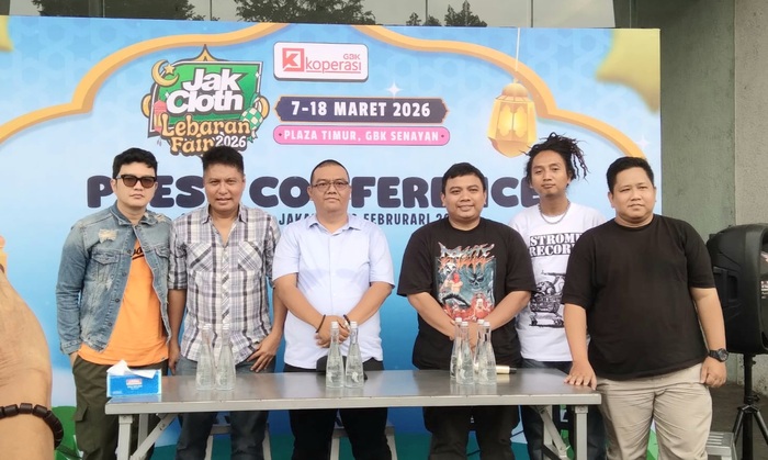 Jumpa pers JakCloth Lebaran Fair 2026 di Senayan, Jakarta, Rabu (18/2/2026). (Foto - Ignaz Nugroz)