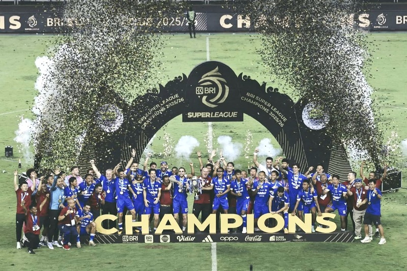 Persib juara BRI Super League musim 2025/2026. (Foto - @persib.id)