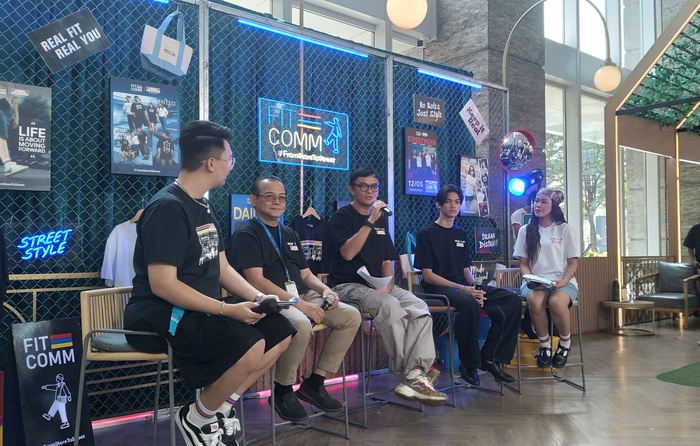 Jumpa pers peluncuran brand clothing FITCOMM dari Indomaret, yang berlangsung di Menara Indomaret, Pantai Indah Kapuk (PIK), Jakarta Utara, Selasa (12/5/2026). (Foto - Indomaret)