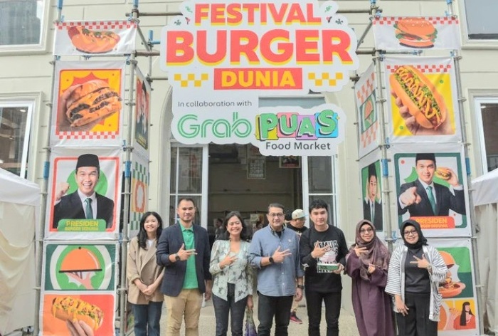 Festival Burger Dunia kolaborasi GrabFood dan Aldi Taher di Chillax Sudirman, Jakarta, pada 5–7 Juni 2026. (Foto - GrabFood)