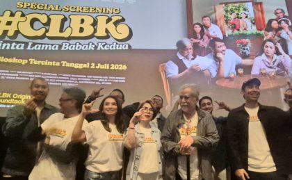 Acara special screening sebagai pembuka rangkaian activation untuk promo film Cinta Lama Babak Kedua (CLBK) di XXI Blok M Plaza, Jakarta Selatan, Sabtu (20/6/2026). (Foto - FEP)