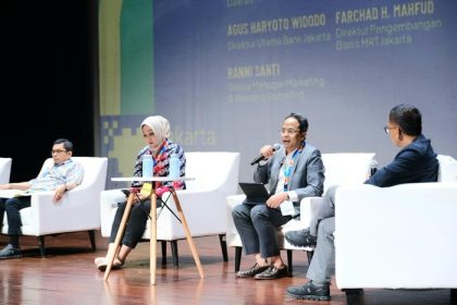 Urban Talks BUMD: Katalisator Kota, Akselerator Pembangunan yang merupakan rangkaian Jakarta Future Festival 2026 di Taman Ismail Marzuki (TIM), Cikini, Menteng, Jakarta Pusat, Jumat (5/6/2026). (Foto - Bank Jakarta)