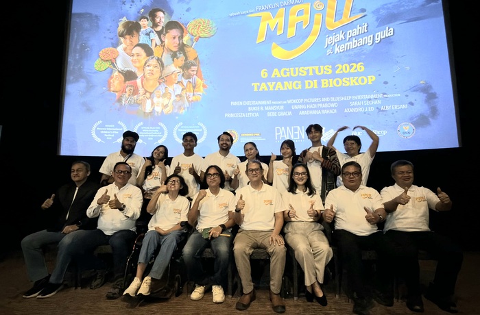 Spesial Screening & Press Conference Film MAJU: Jejak Pahit si Kembang Gula di XXI Metropole, Menteng, Jakarta Pusat, Senin (15/6/2026) malam. (Foto - PANEN Entertainment)