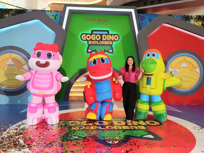 General Manager Pakuwon Mall Bekasi, Lionita Yonathan, saat Opening Ceremony dimulainya petualangan Go Go Dino Explorers, Kamis (18/6/2026). (Foto - Muller)