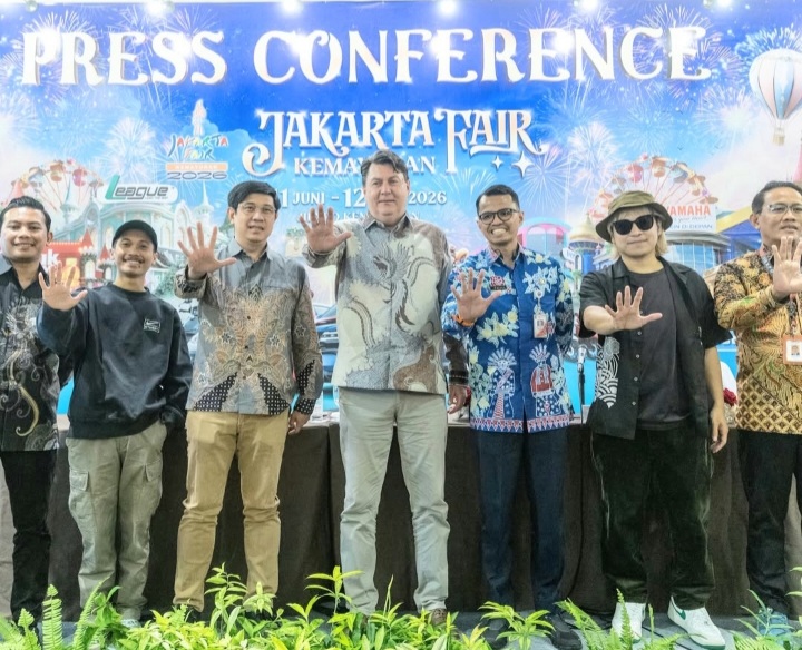 Jumpa pers Jakarta Fair Kemayoran 2026 di Gedung Niaga, JIExpo, Kemayoran, Jakarta Pusat, Kamis (4/6/2026). (Foto - @jakartafair)