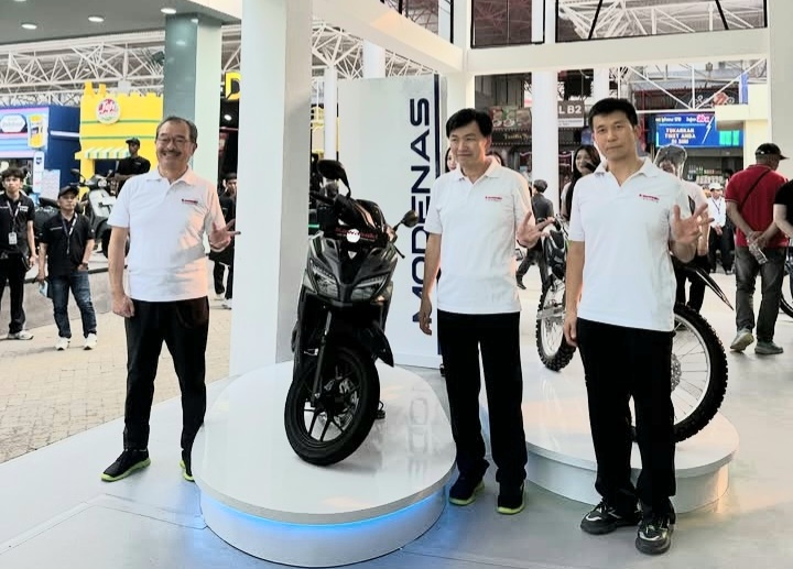 Kawasaki Motor Indonesia (KMI) meluncurkan skuter matik (skutik) Modenas Brusky 125. (Foto - KMI)