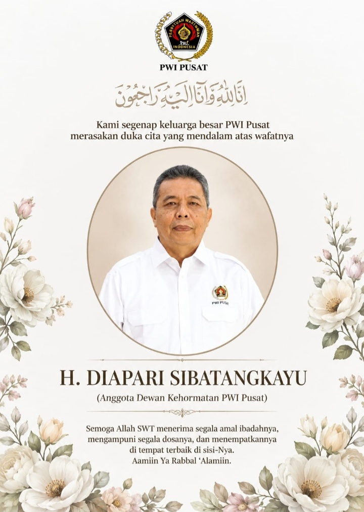 Wartawan senior sekaligus Anggota Dewan Kehormatan PWI Pusat, H. Diapari Sibatangkayu, meninggal dunia.