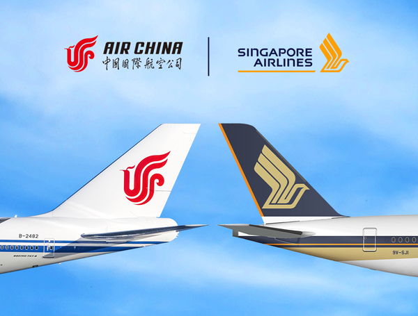 foto dok. air china dan singapore airlines