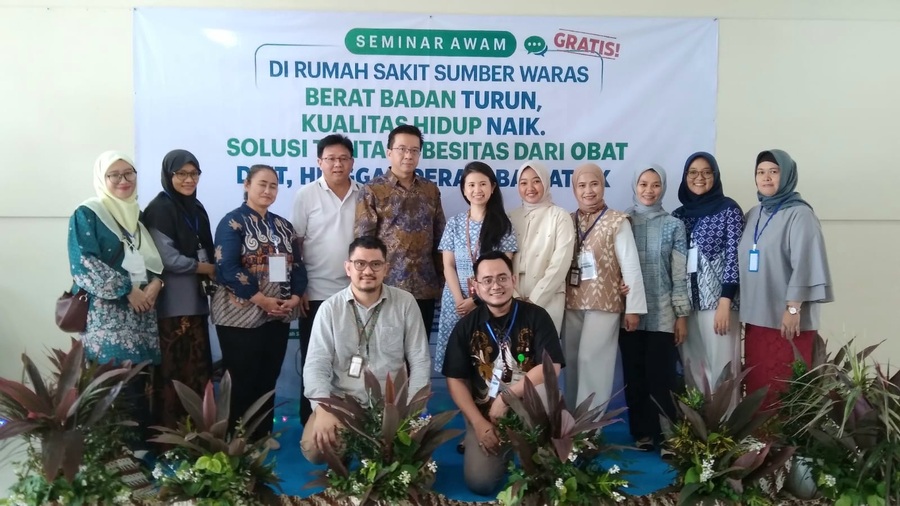 Kegiatan seminar awam bertajuk “Berat Badan Turun, Kualitas Hidup Naik: Solusi Tuntas Obesitas dari Obat, Diet hingga Operasi Bariatrik” di Ruang Auditorium Lantai 8 RS Sumber Waras, Jakarta, Sabtu (8/8/2026). (Foto - Ign)