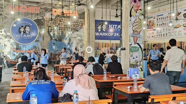 PT Karya Indonesia Sentosa membuka cabang ketiga Warkop KITARO di Balekota Mall, Kota Tangerang, Banten. (Foto: vista.co.id)