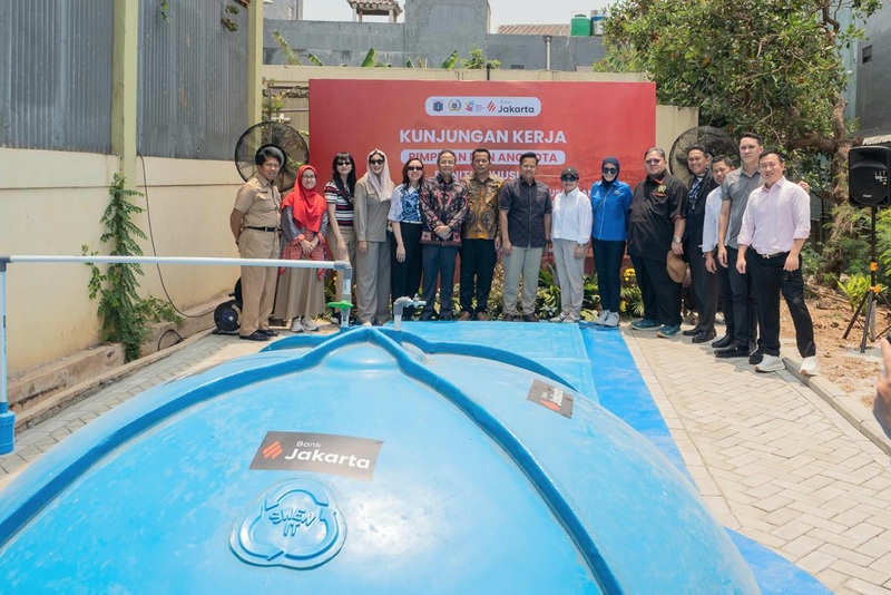 Pansus CSR DPRD DKI saat meninjau fasilitas pengolahan sampah organik berbasis biodigester komunal Bank Jakarta, yang mampu mengubah sampah menjadi energi biogas di Rusunawa Rorotan, Cilincing, Jakarta Utara, Senin (5/10/2026). (Foto - Bank Jakarta)
