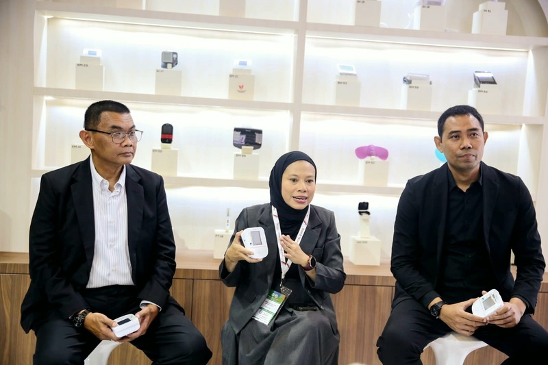 Peluncuran tensimeter Beurer BM 21 di event Indonesia International Hospital Expo ke-38 (Hospital Expo XXXVIII) 2026 di ICE BSD City, Tangerang, 7–10 Oktober 2026. (Foto - Rezagrapher)