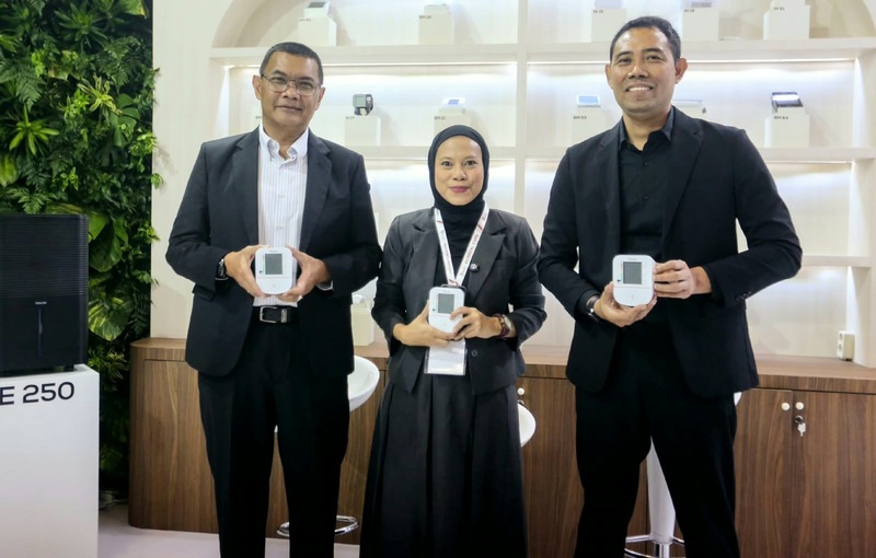 Peluncuran tensimeter Beurer BM 21 di event Indonesia International Hospital Expo ke-38 (Hospital Expo XXXVIII) 2026 di ICE BSD City, Tangerang, 7–10 Oktober 2026. (Foto - Rezagrapher)