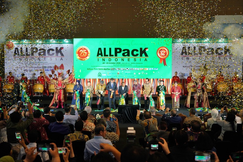 Pembukaan ALLPack Indonesia 2026 - yang digelar pada pada 20–23 Oktober 2026 di Jakarta International Expo (JIExpo) Kemayoran, Jakarta. (Foto: Krista Exhibitions)