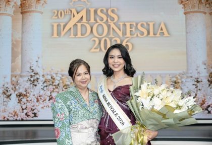 Meliana Widodo selaku Head of Fabric Conditioner WINGS Group bersama Dian Kharisma sebagai Miss Royale 2026 sekaligus Runner Up 3 Miss Indonesia.