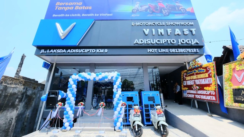 Showroom motor listrik VinFast di Jalan Laksda Adisucipto, Yogyakarta. (Foto - Dok. VinFast)